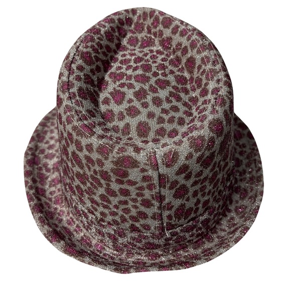 “Happy New Year” Leopard Print Pink Hat - Lights Up - Picture 3 of 8